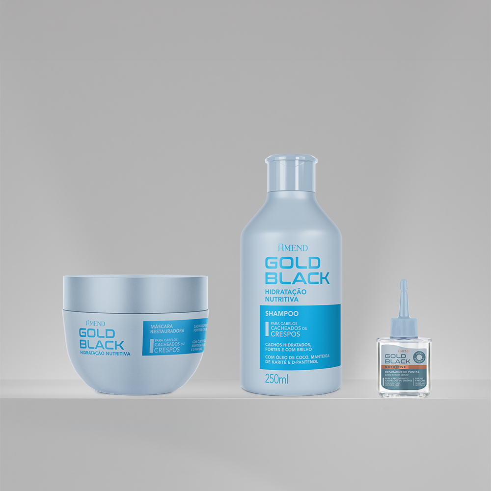 Kit Amend Gold Black Hidratação Nutritiva | 3 produtos